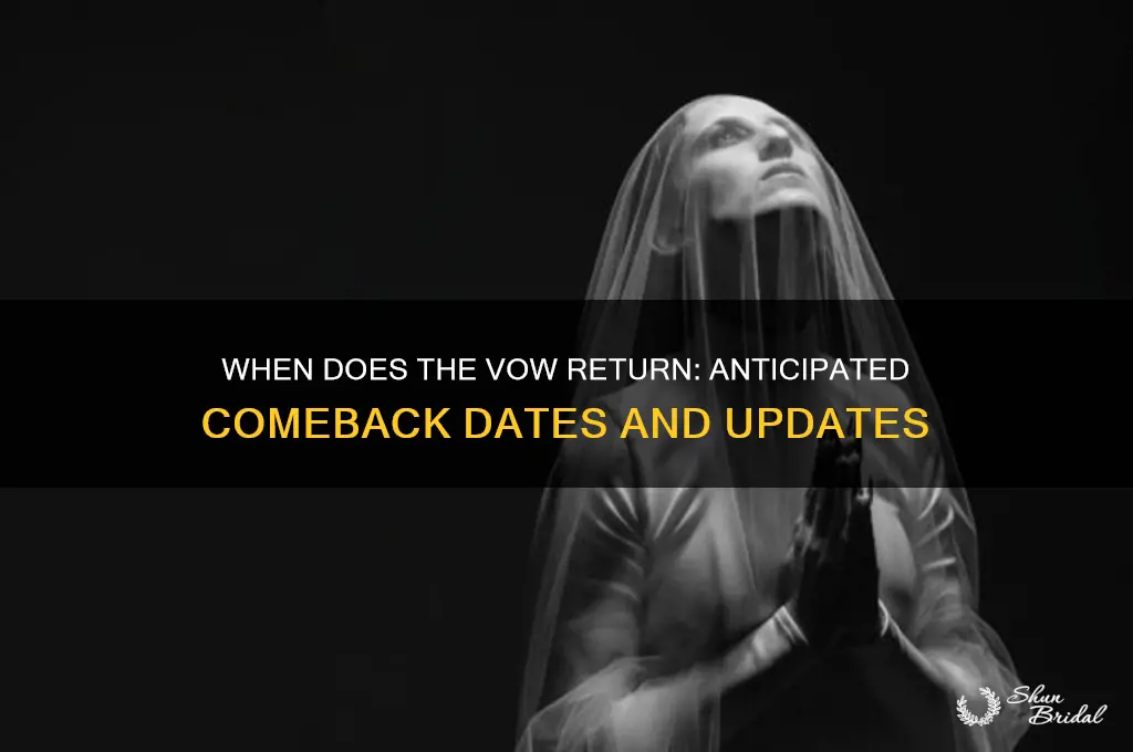 when does the vow return