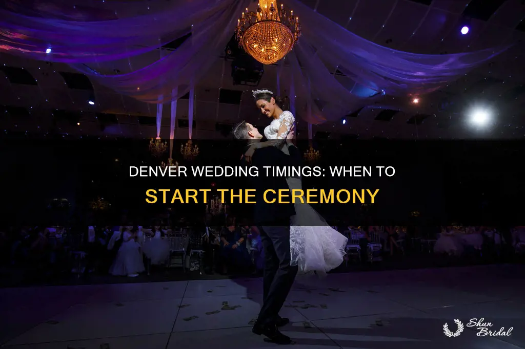 when does the wedding start denver time