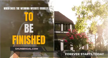 The Perfect Timeline for Your Wedding Website