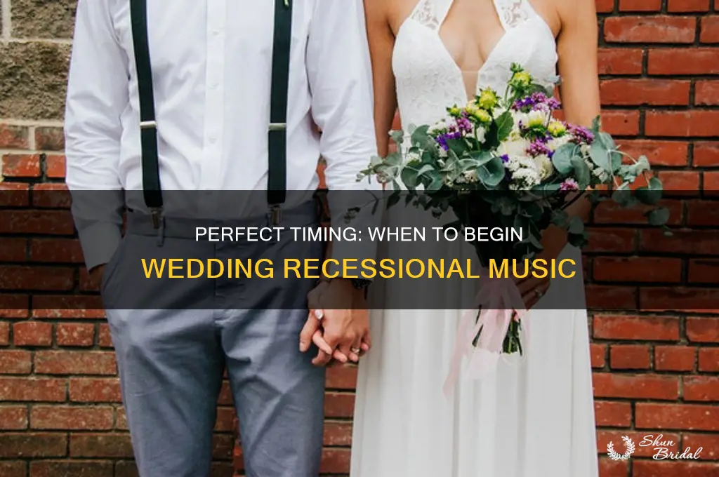 when does wedding recessional music start playing