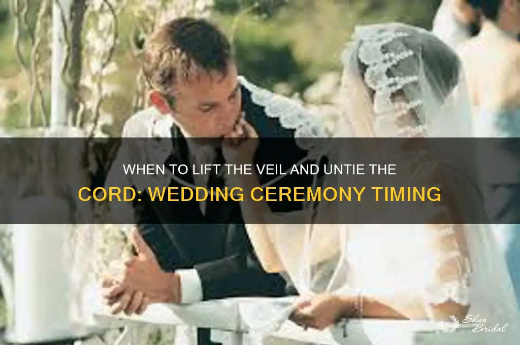 when during the wedding ceremony is the chord and veil