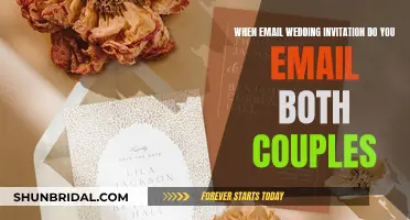 Email Wedding Etiquette: Inviting Both Couples