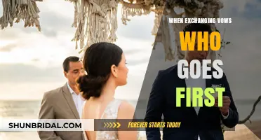 Who Speaks First in Wedding Vows? A Guide to Timing