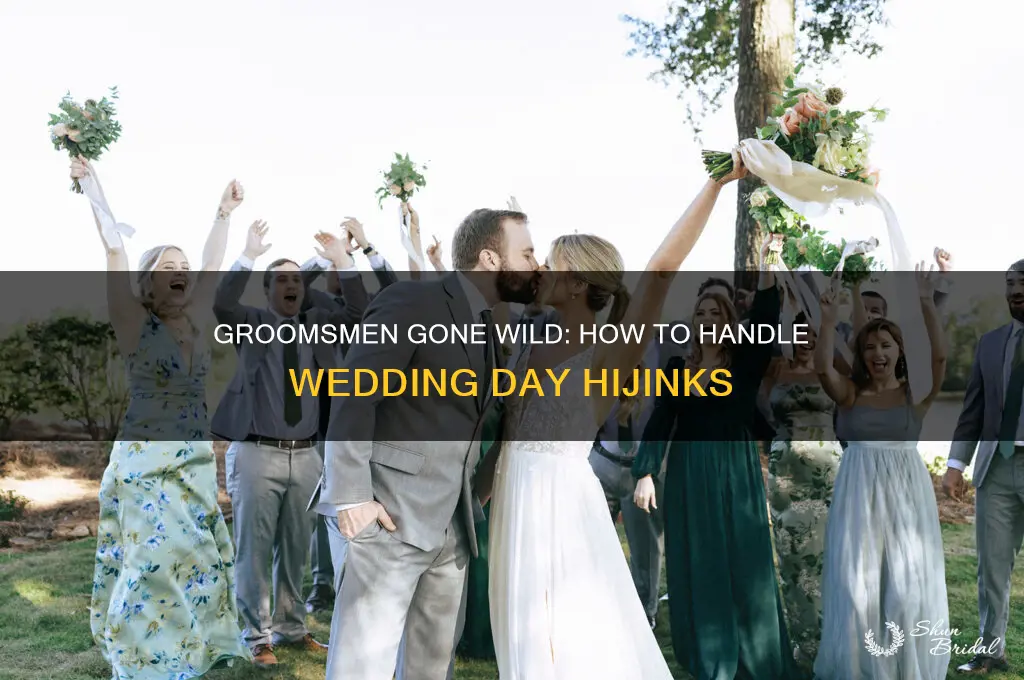when groomsmen get in the way