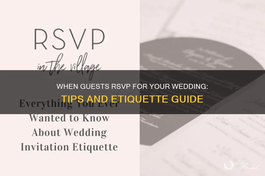 when guests rvsp wedding