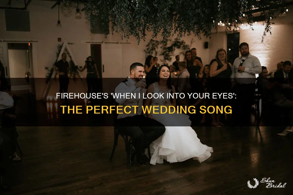 when I look in to yor eyes firehouse wedding song