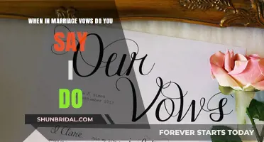 When Do You Say 'I Do' in Marriage Vows? A Guide