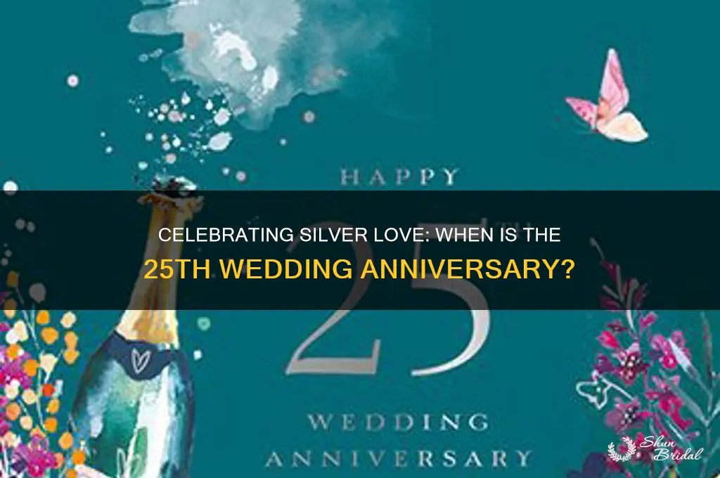 when is 25th wedding anniversary celebrated