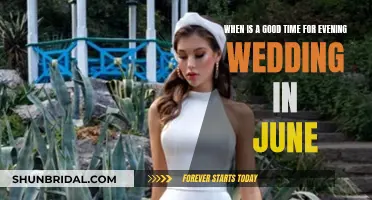 Evening June Weddings: Timing is Everything