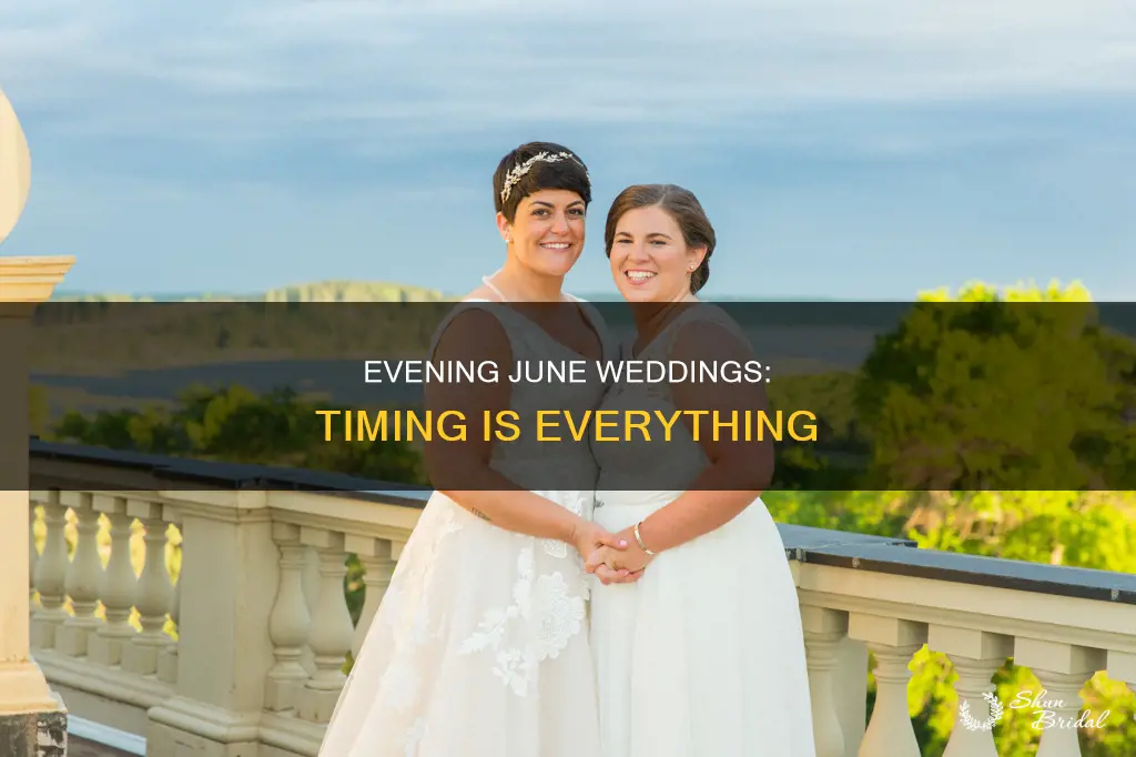 when is a good time for evening wedding in june