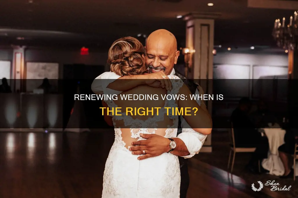 when is a good time to renew wedding vows