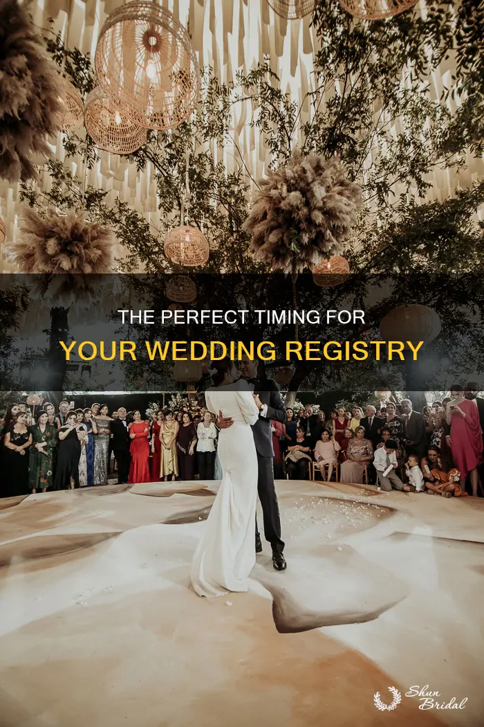 when is a wedding registry published