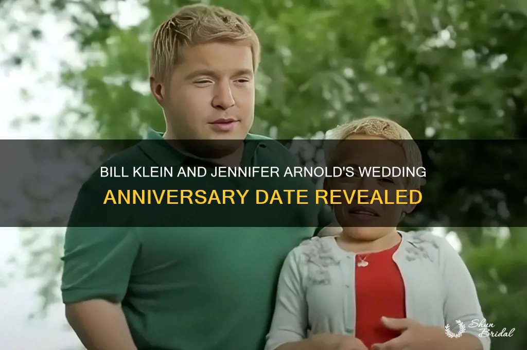 when is bill klein and jennifer arnold wedding anniversary