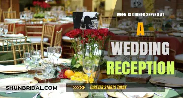 Dinner at Wedding Receptions: Timing and Traditions