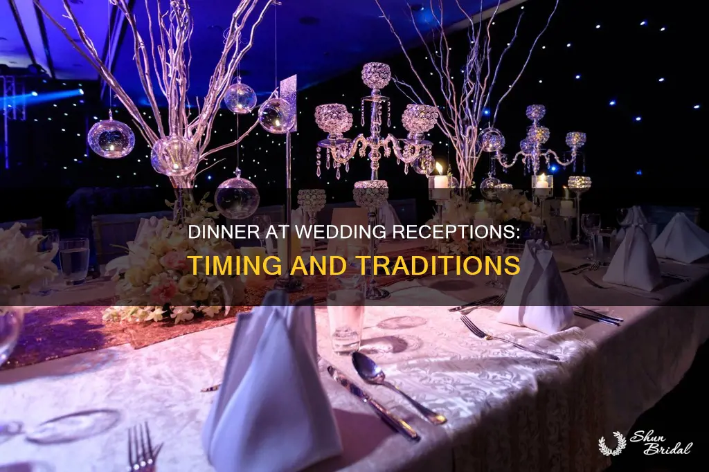 when is dinner served at a wedding reception