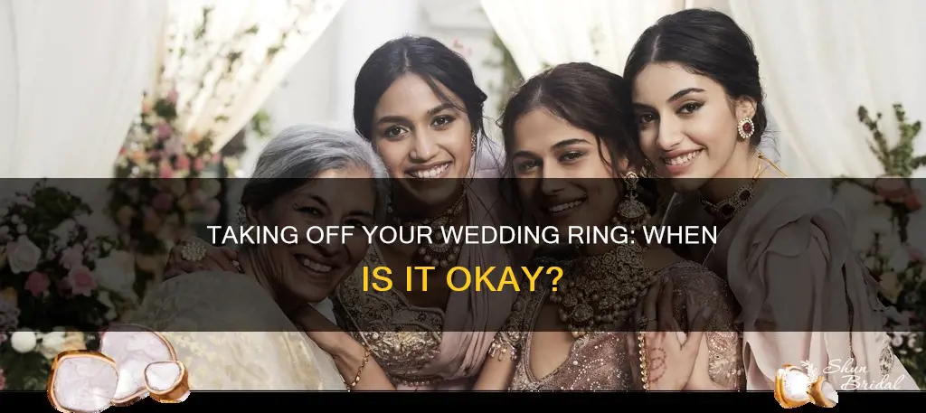 when is it appropriate to take off your wedding ring
