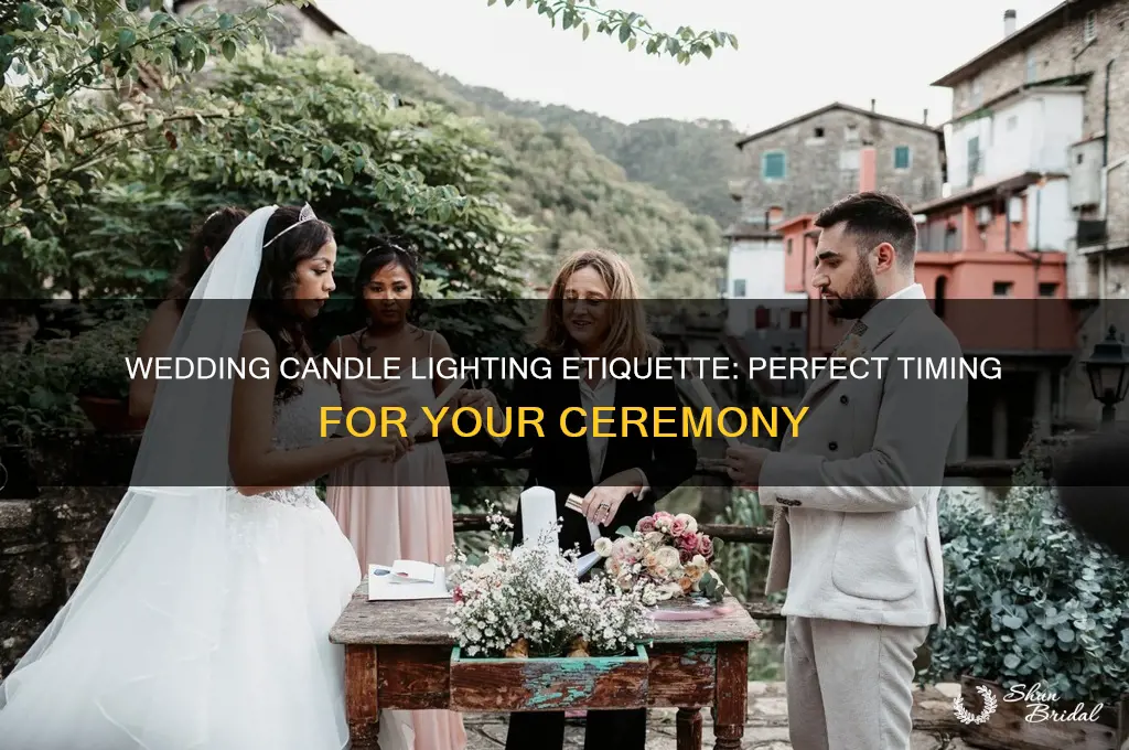 when is it etiquette to light candles at wedding ceremony