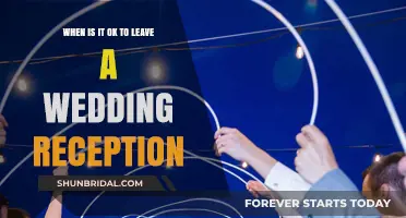 Leaving a Wedding Reception: The Right Time