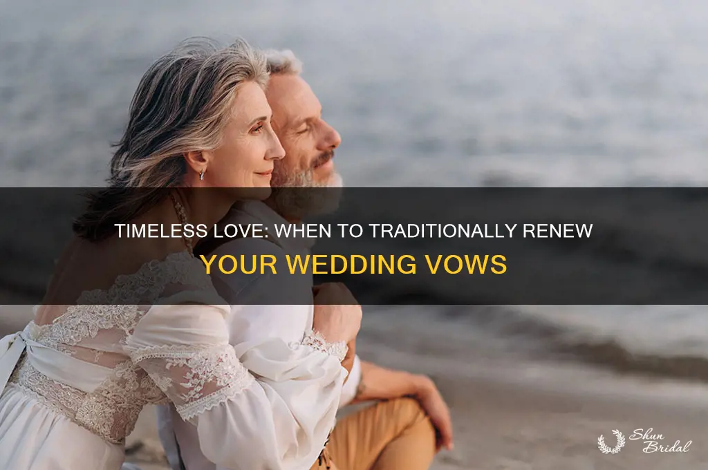 when is it traditional to renew your vows