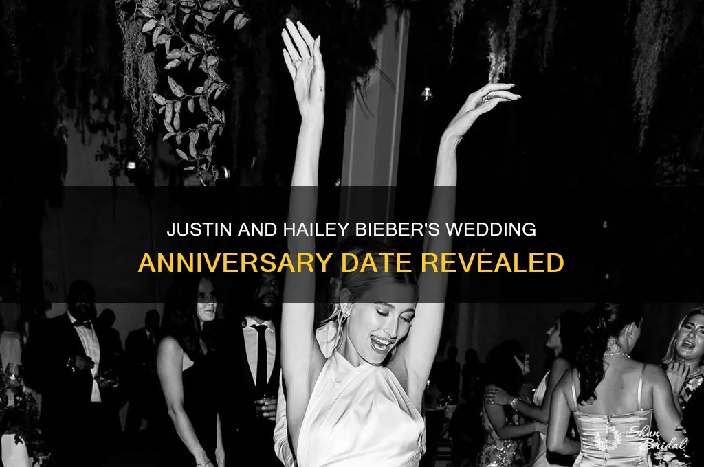when is justin and haileys wedding anniversary