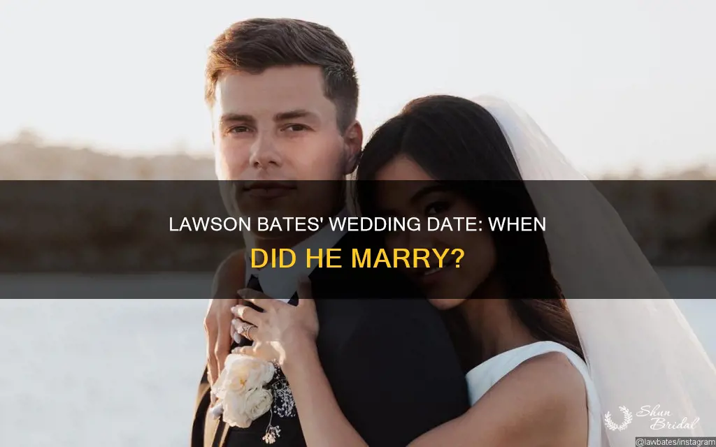 when is lawson bates wedding date