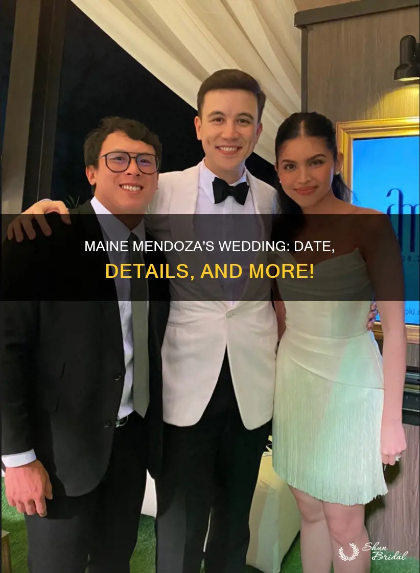when is maine mendoza wedding
