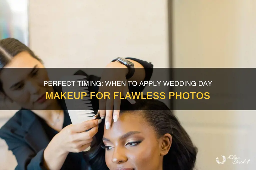 when is makeup applied on wedding day