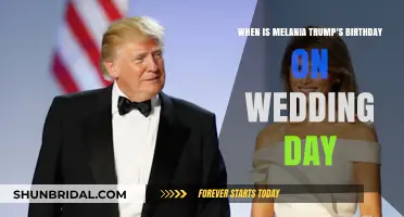 Melania Trump's Birthday Coincides with Her Wedding Anniversary Date