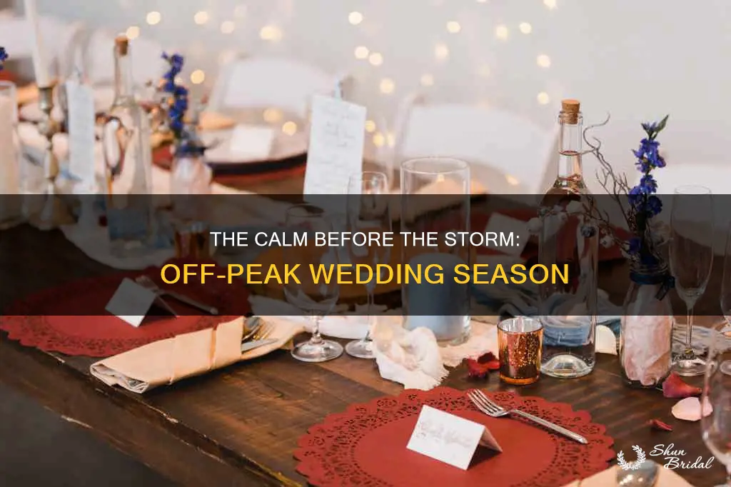 when is off-peak wedding season