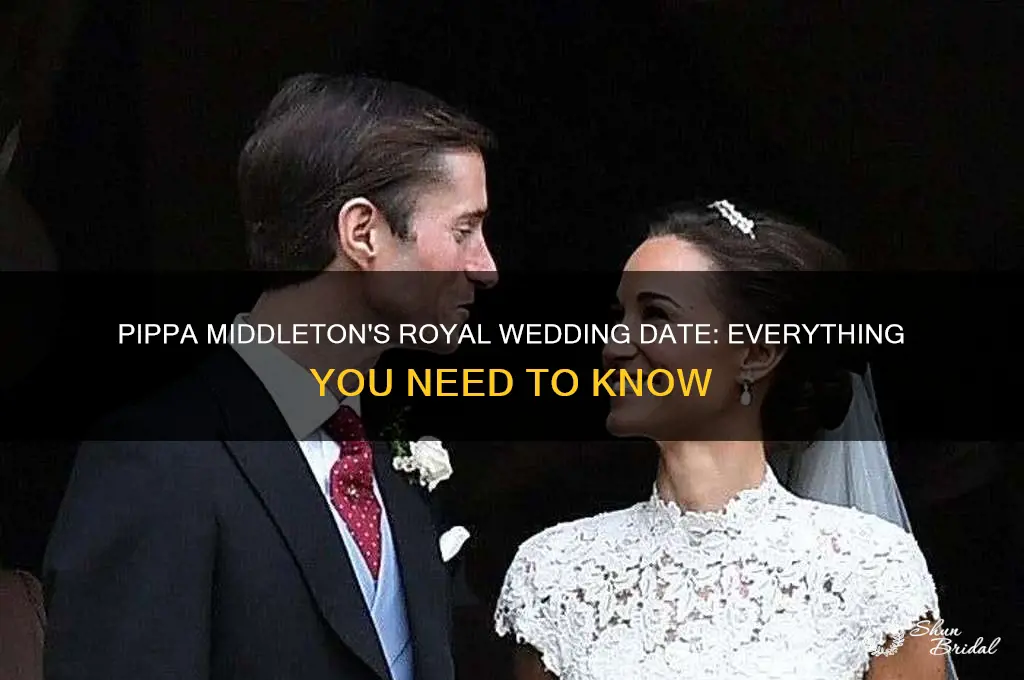 when is pippa royal wedding