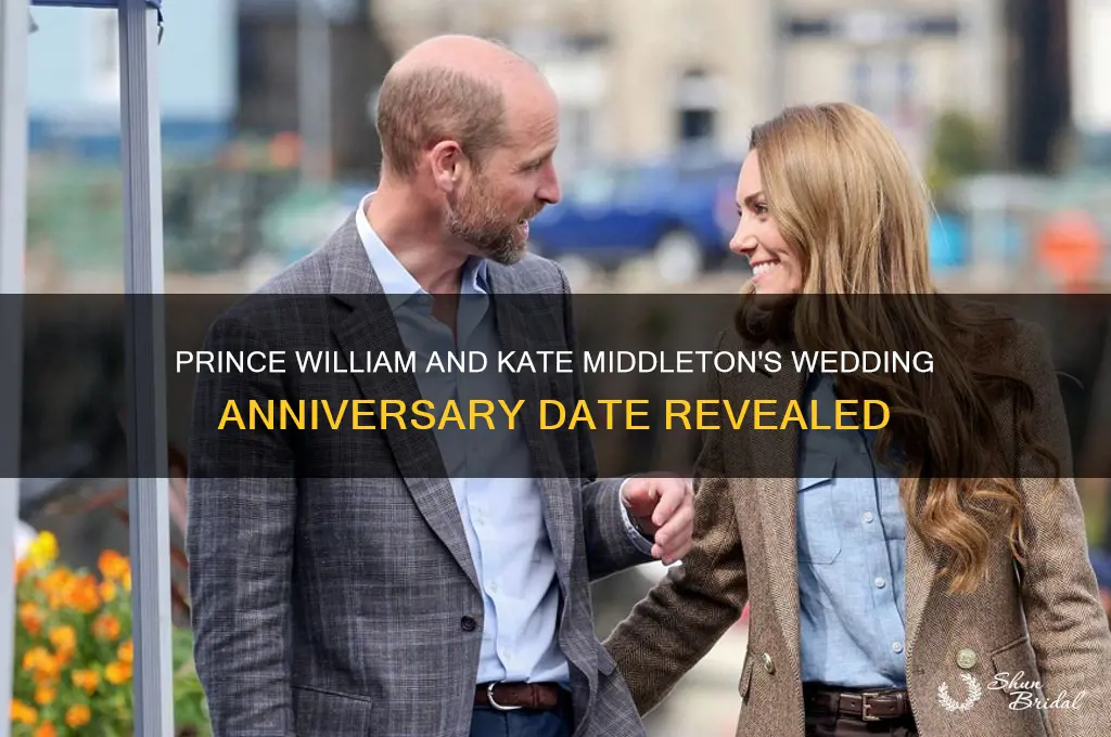 when is prince william wedding anniversary