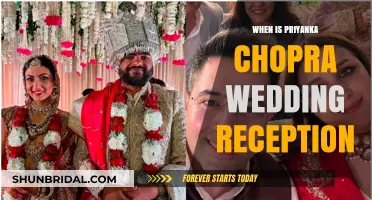Priyanka Chopra's Wedding Reception: Date and Details