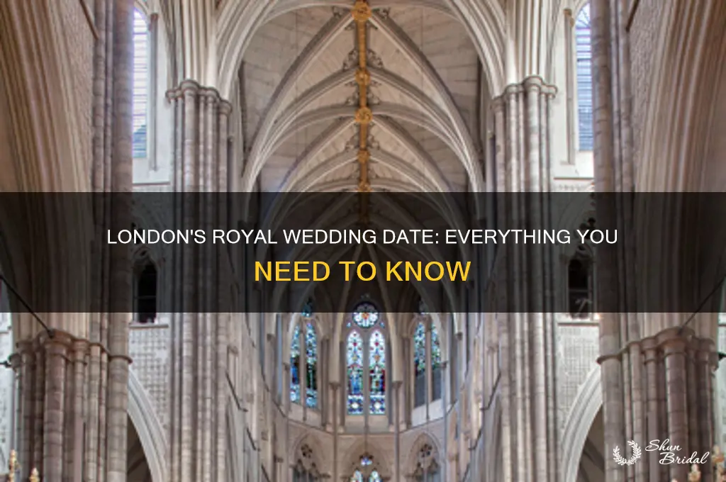when is royal wedding in london