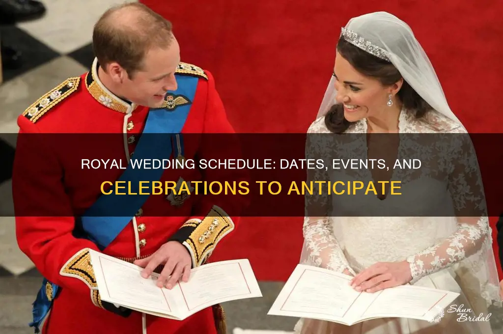 when is royal wedding schuldule