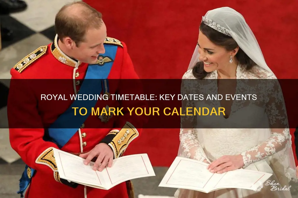 when is royal wedding timetable