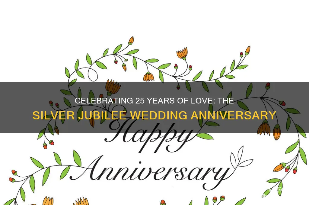 when is silver jubilee wedding anniversary
