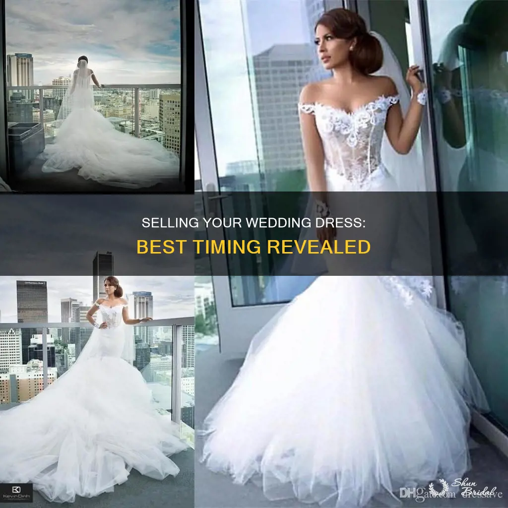 when is the best time to sell a wedding dress