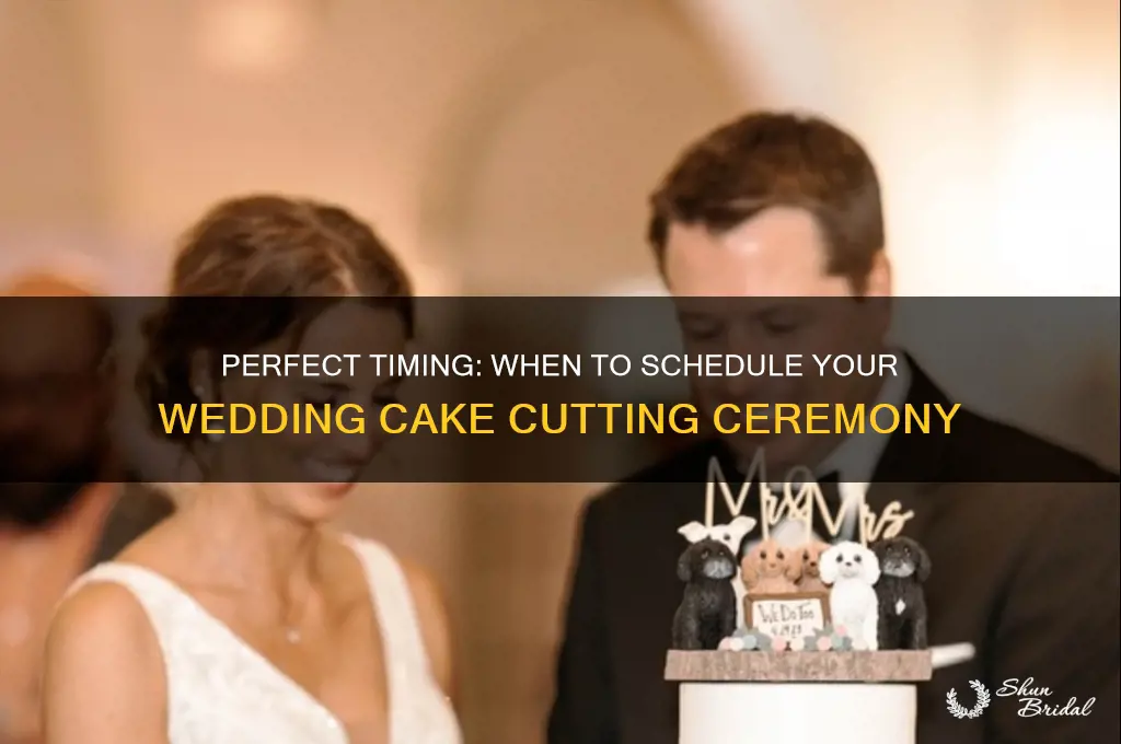 when is the cake cutting ceremony for wedding