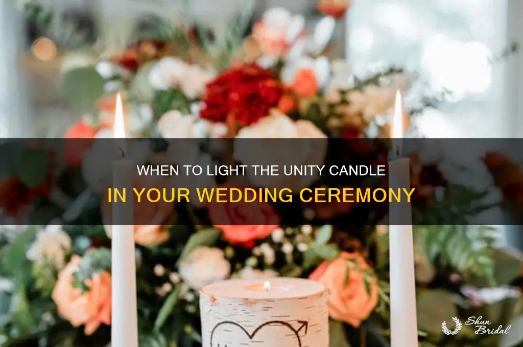 when is the candle lighting ceremony in the wedding