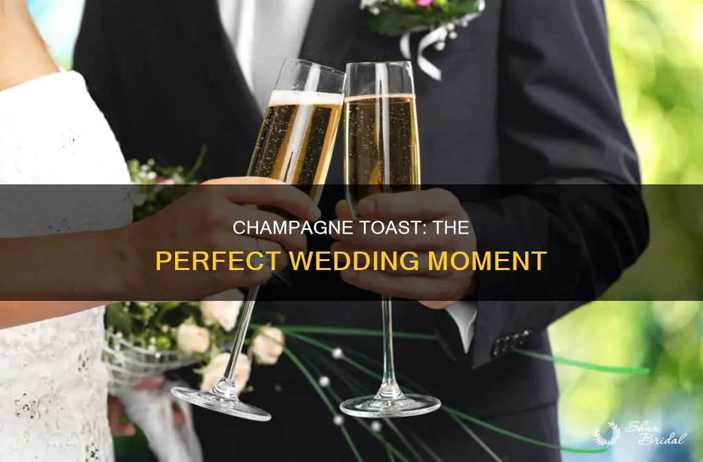 when is the champagne toast done at a wedding