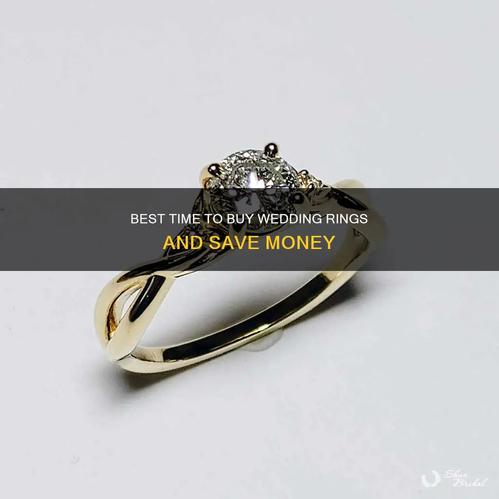 when is the cheapest time to buy wedding rings