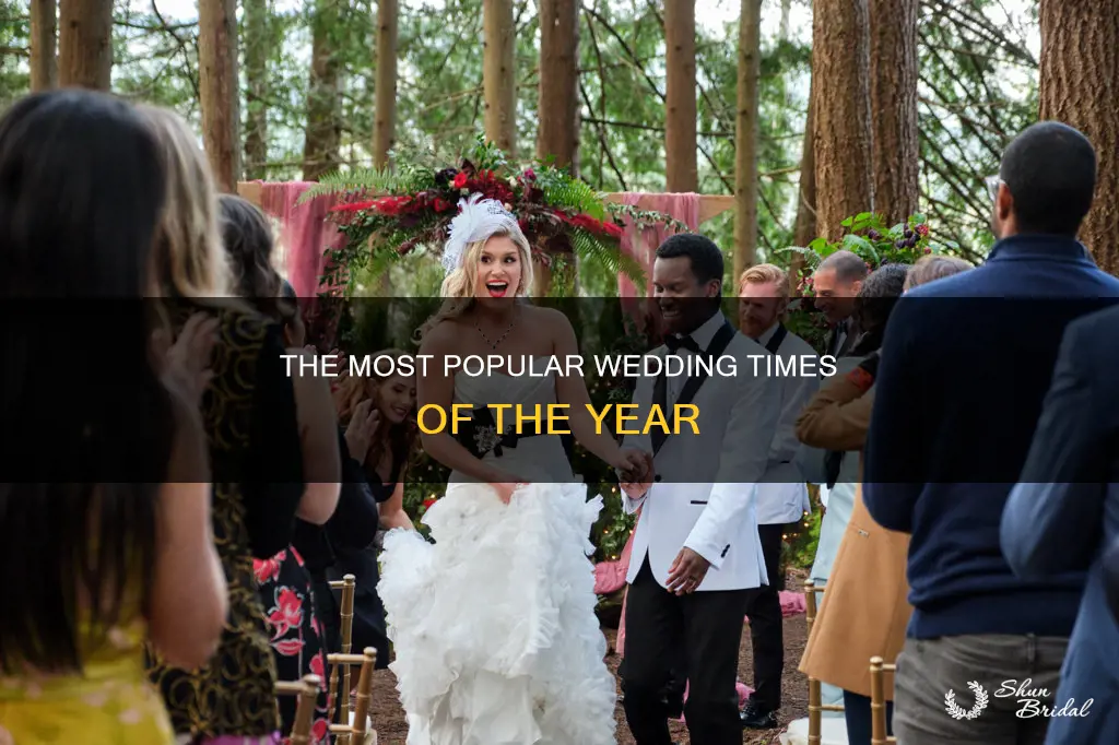 when is the most popular time for weddings