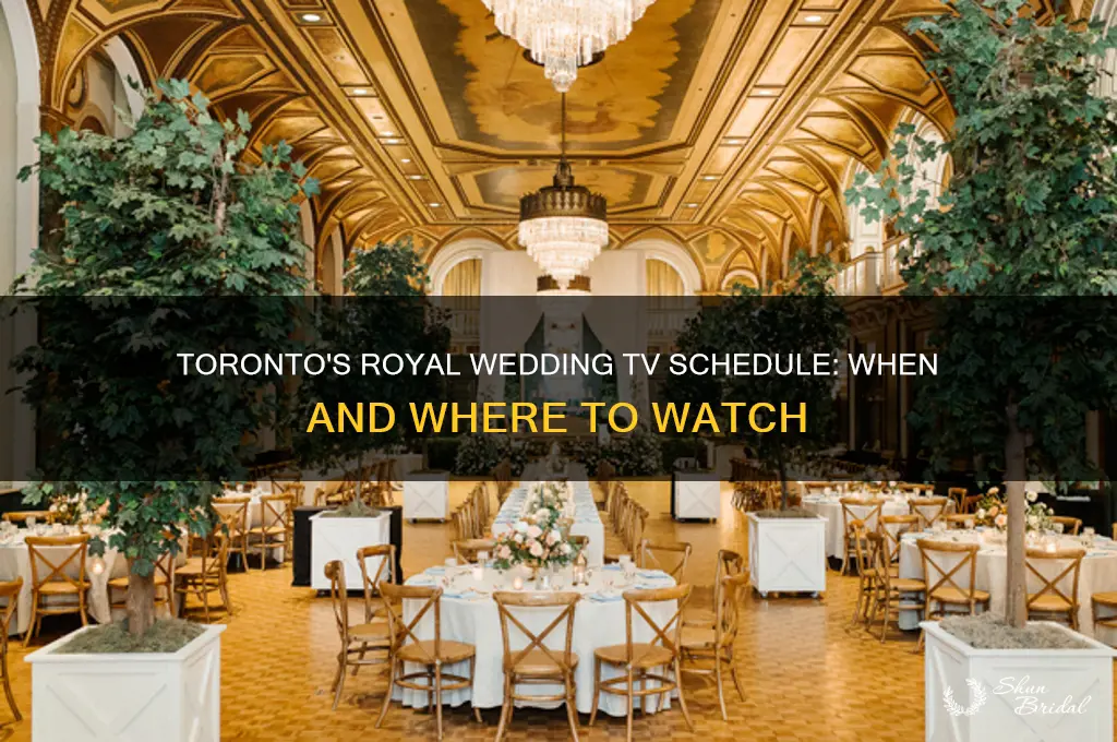 when is the royal wedding being televised in toronto