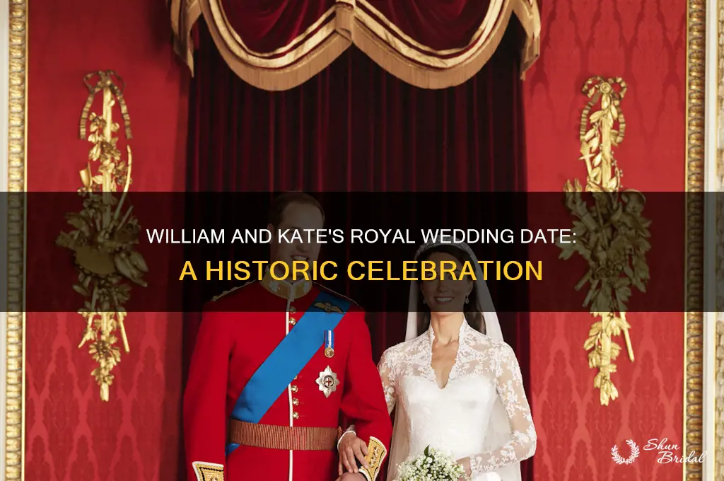 when is the royal wedding date of william and kate