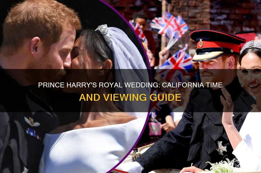 when is the royal wedding of prince harry california time