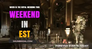 Royal Wedding Weekend: EST Timing Guide for the Big Event