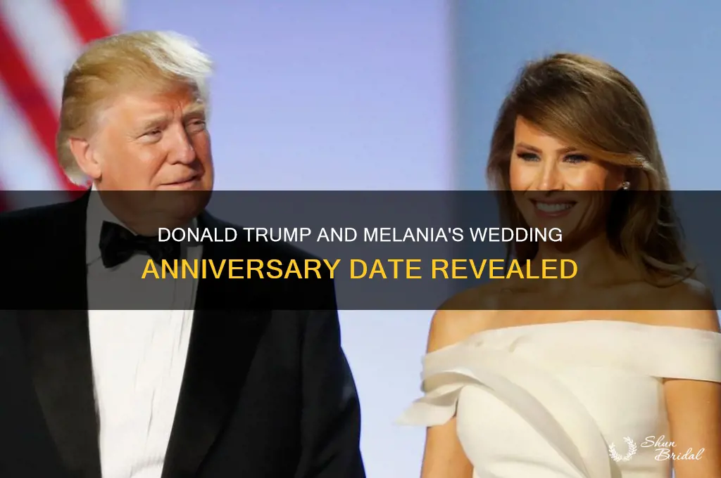 when is the wedding anniversary of donald trump and melania