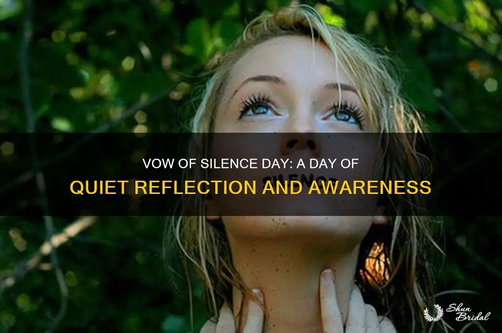 when is vow of silence day
