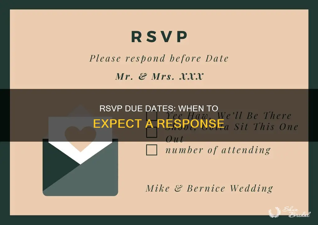 when is wedding rsvp due date