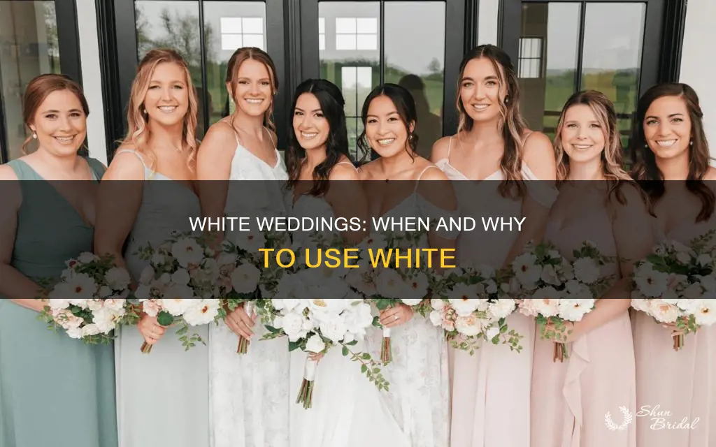 when is white used for wedding colors